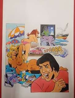 Gianni Pinaglia - 1 Original page - Nobel del fumetto #17 - "Vivendo e amando gustatevi il Lando" - 1974