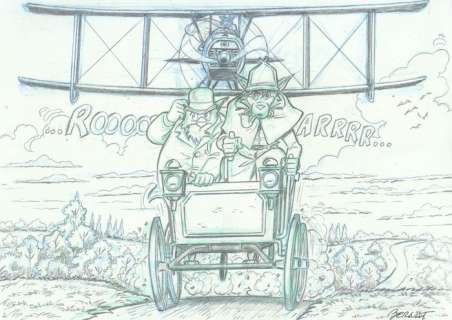 Serrat, Bernat - 1 Dessin original + Dessin préliminaire original - Sherlock Holmes - Escape ! | Catawiki