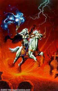 Joe Jusko - Original Cover Art for Lady Death and the Women of Chaos! Gallery (Chaos!, 1996). Modern fan favorite -