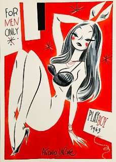 Lapone, Antonio - 1 Original colour drawing - Hommage à Playboy - Playmate n.3 | Catawiki
