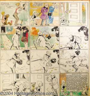 Richard F. Outcault - Buster Brown Sunday Comic Strip Original Art (undated). Buster first appeared in The New - | Heritage