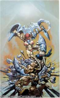 Kevin Eastman and Simon Bisley - Melting Pot Splash Page Original Art (Kitchen Sink, 1994) The titillating - | Heritage