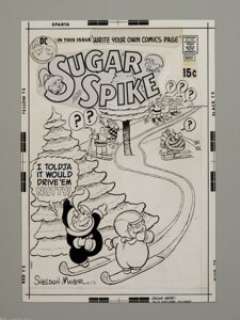 Sheldon Mayer - Sugar and Spike #95 Cover Original Art (DC, 1971). One of the most endearing comics ever - | Heritage
