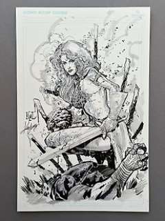 Ken Lashley (KWL) - 1 Original drawing - Red Sonja Warrior Coverillustration