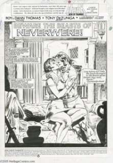 Tony DeZuniga - Arak, Son of Thunder #39 Complete 22-page Story "Beware the Beasts of Neverwhere!" -