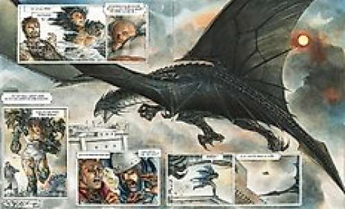 Giménez, Juan - 1 Double planche couleur originale - Moi, Dragon T1 - La Fin de la genèse - 2010 | Catawiki