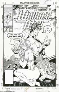 Jeff Johnson and Terry Austin - Wonder Man #2 Cover Original Art, Group of 2 (Marvel, 1991). Double your pleasure -