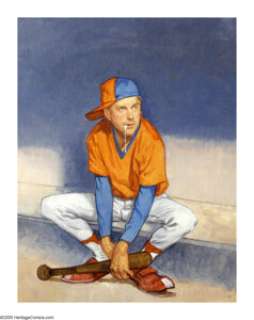 Richard A. Williams - Mad #296 "Mad‘s All-Star Flops" Back Cover Card Illustration Original Art, Group -