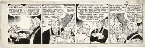 Chester Gould - Dick Tracy Daily Comic Strip Original Art, dated 11-14-38 (Chicago Tribune, 1938). The ruthless Dick - | Heritage