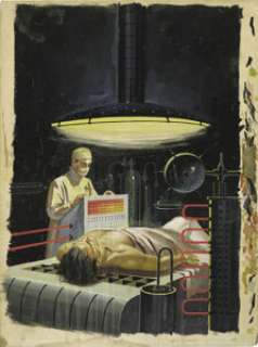 Ed Valigursky - The Mechanical Monarch Cover Original Art (Ace, 1958). In the days before transistors, one of the -