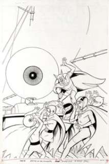 Win Mortimer - Battle of the Planets Cover Original Art, Group of 3 (Whitman, 1979). G-Force battles the menace -
