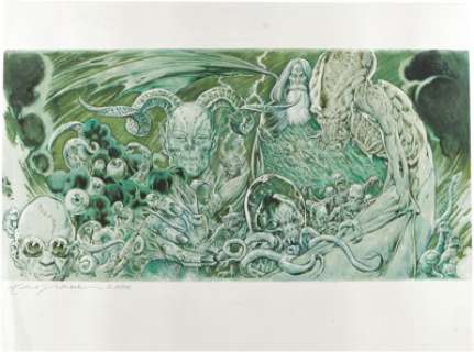 Michael Dubisch - "Morbid Curiosity, The Art of Mike Dubisch" Cover Illustration Original Art (Strange -