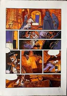 Reculé, Henri - 1 Original colour page - Les Immortels T1 - Le Tombeau de L’Ange - 2000 | Catawiki