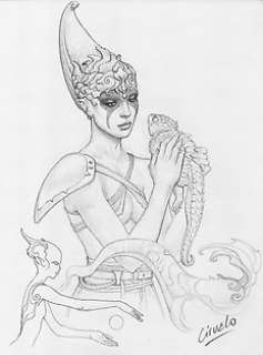 Cabral, Ciruelo - 1 Original drawing - Mother of Dragons D-341 | Catawiki