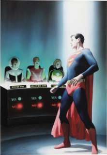 Alex Ross - Overstreet Comic Book Price Guide #29 Cover Featuring Superboy and the Legion of Super-Heroes -