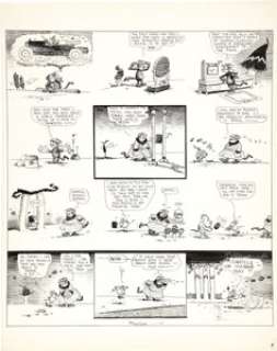 George Herriman - Krazy Kat Sunday Comic Strip Original Art, dated 3-6-21 (King Features Syndicate, 1921). - | Heritage