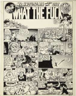 Robert Crumb and S. Clay Wilson - Gothic Blimp Works #3 Complete One-Page Story "What The F**k" - | Heritage