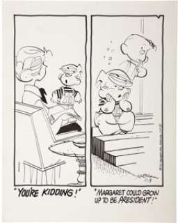 Hank Ketcham - Dennis the Menace Daily Comic Strip Original Art, 11/3/72 (Publishers-Hall Syndicate, - | Heritage