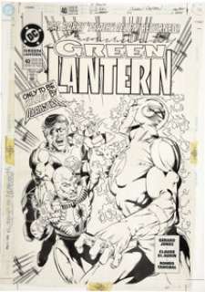 Claude St. Aubin and Romeo Tanghal - Green Lantern #40 Cover Original Art (DC, 1993). "Has Barry -