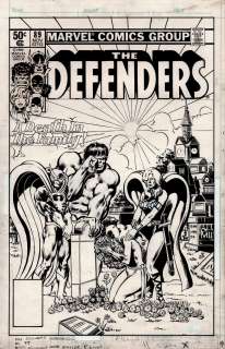 Joe Rubinstein, Mike Nasser - Defenders #89 Cover (A Death in the Family!) 1980