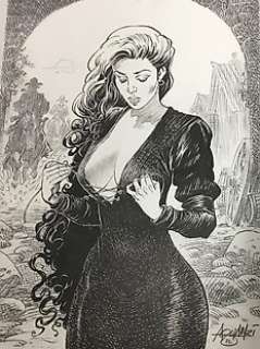 Aouamri, Mohamed - 1 Original drawing - Femme de l’ouest - 2022 | Catawiki