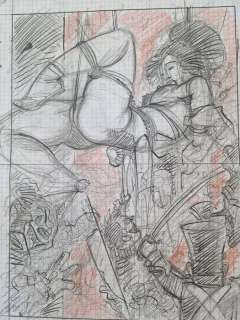 Michetz - 1 Esquisse - Kogaratsu - Dessin preparatoire. | Catawiki