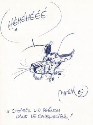 Batem | Lot 175 - Marsupilami Tome 4 en édition originale, agrémenté d’une dédicace. Proche de l’état neuf. | Septimus