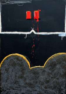 KNON - Deconstructed Mickey Mouse - Large Painting - 100 x 70 x 4 cm - Stretched Canvas | Catawiki