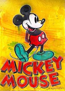 Nacho Garcia Benavente - Mickey Mouse - Original Painting - Hand Signed | Catawiki