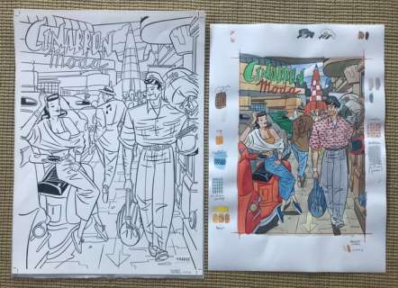 Torres, Daniel - 1 Dessin original + couleur originale - Cimarrón Moda - 1985 | Catawiki