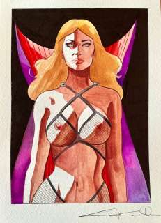 Candita, Giuseppe - 1 Original colour drawing - Zora la Vampira - 2024 | Catawiki