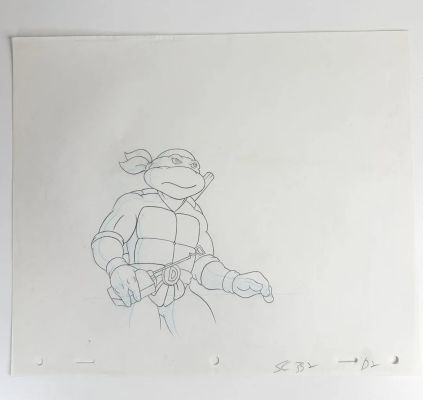 Lot 40 - Tortues Ninja (Ninja Turtles) Donatello Dessin et cellulo à… | ArtFlow Enchères
