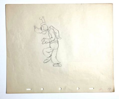 Lot 77 - Mickey Mouse, circa 1940 Dingo (Goofy) Dessin à la mine de… | ArtFlow Enchères