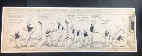 Fisher, Bud - 1 Original drawing - Mutt and Jeff - “Fame and Fortune are Between my Grasp…” - 1923 | Catawiki