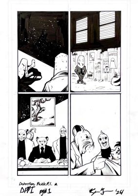 Raymar Brunson | Raymar Brunson - Detective Pickle P.I. Page #1 | Panel Punk Comics Originals