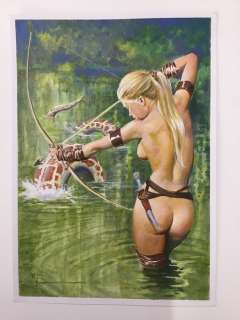 Spartaco, Lombardo - 1 Original colour drawing - Huntress - Huntress - 2024 | Catawiki