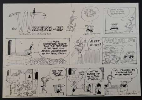 Brant Parker, Johnny Hart - 1 Original page - The Wizard of ID - This Was Only a Test… - 1971 | Catawiki