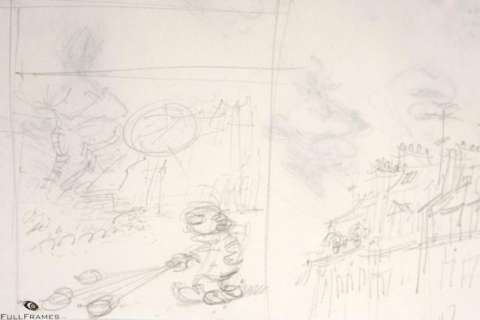 Franquin | Gaston Lagaffe, mine de plomb pour le projet de co… | Banque Dessinée