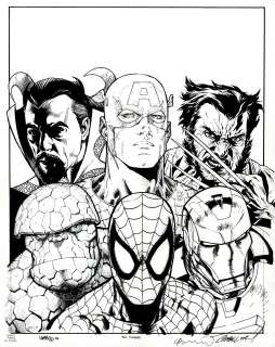 Arthur Adams J. Scott Campbell Marc Silvestri - Wizard #215 Cover (Marvel 70Th Anniversary Cvr! 6 Iconic Artists: Art Adams, J Scott Campbell, Silvestri, Bermejo, Jimenez!)