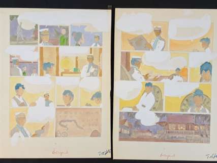 Pratt, Hugo - 2 Original preliminary page - Corto Maltese - Corto Maltese Il segreto di Tristan Bantam - 1970 | Catawiki