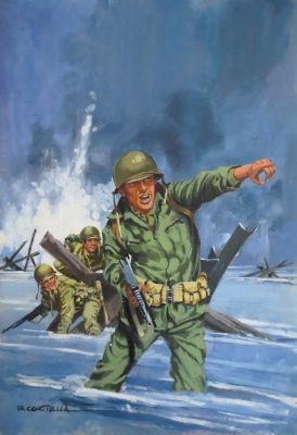 Rafael Cortiella | Original cover war: Ofensiva implacable – Cortiella | Origin Of Comics