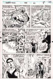Pat Olliffe | Thor #440 P.28 - the Destroyer Defeats Gar-Toom - Sif App - 1991 | Anthony’s Comic Book Art