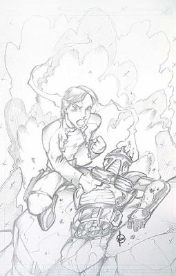 Bill Maus | Bill Maus - Battlestar Gallactica: Apollo Over Defeated Silon | ComicArtFans Classifieds