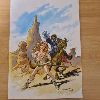 Dany - 1 Original colour drawing - Les Guerrières de Troy - 2018 | Catawiki