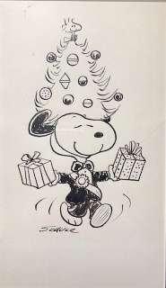 Charles M. Schulz Original Art Snoopy Christmas Peanuts | Animazing Gallery