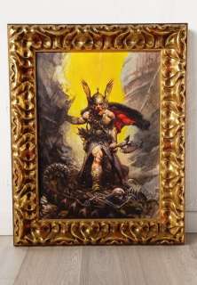 Dark Kingdom - Frank Frazetta - Museum Framed and Varnished - 1:1 Scale Reproduction - 4/5 | Catawiki