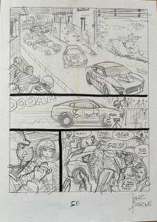 Bourgne, Marc - 1 Original preliminary page - Michel Vaillant, Nouvelle saison T3 - Liaisons dangereuses - 2014 | Catawiki