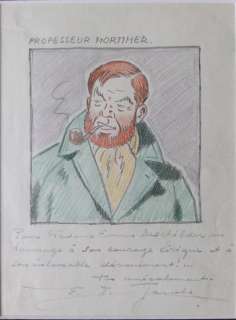 Jacobs, E.P. - 1 Original colour drawing - Blake & Mortimer - Professeur Mortimer | Catawiki
