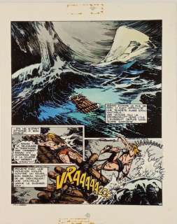 Cheret, André / Romero - 1 Bleu de coloriage original - Rahan | Catawiki