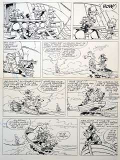 SANDRON  - Godaille et Godasse  - Planche 28 de l‘album Un hussard Ã  la mer  - Encre[...]